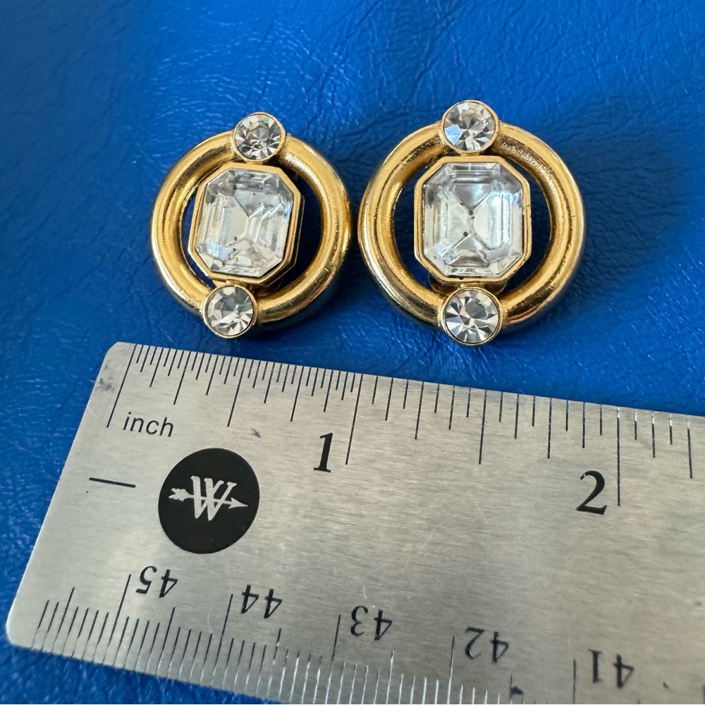 Givenchy Clip-on Earrings Vintage Goldtone - Picture 6 of 7